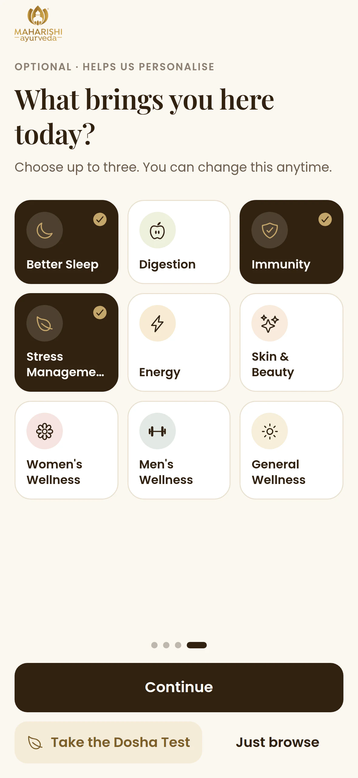 Maharishi Ayurveda: Your goals. “What brings you here today?”